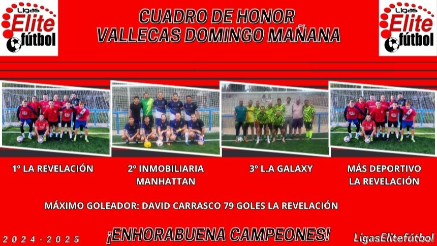 CUADRO DE HONOR. VALLECAS DOMINGO MAÑANA